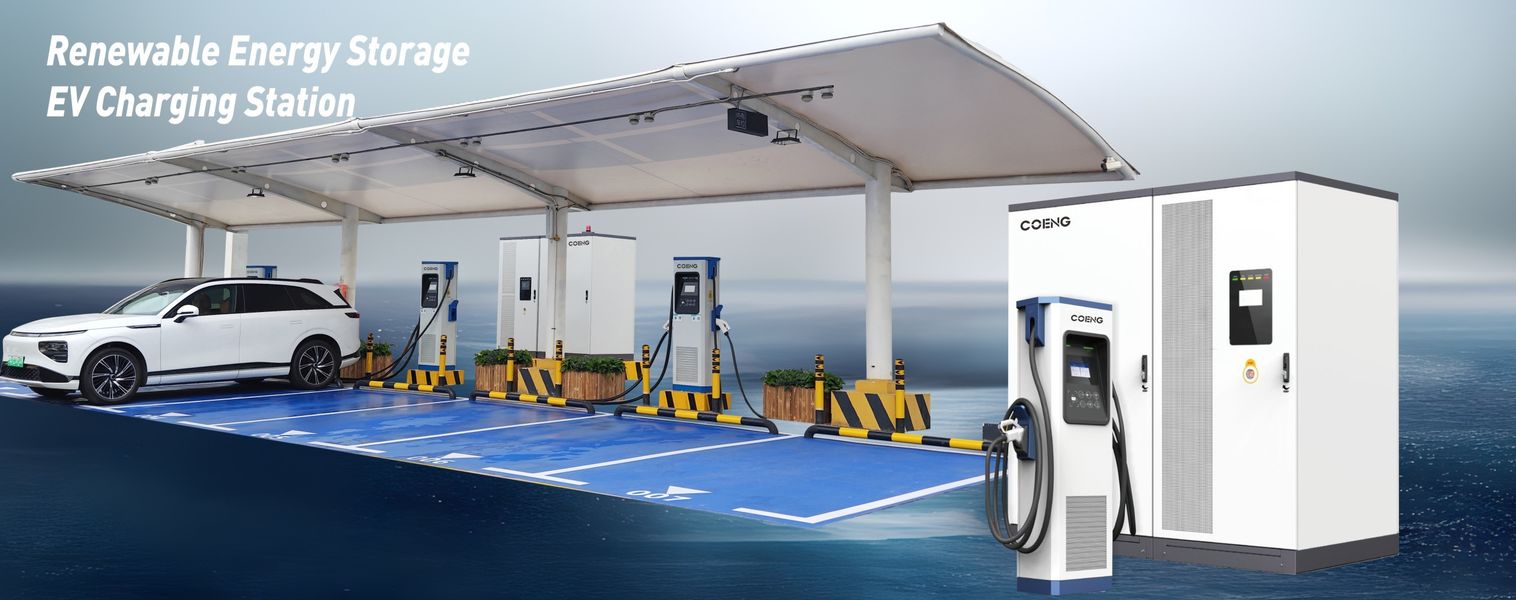 Ladestation für Elektrofahrzeuge mit erneuerbarer Energiespeicherung