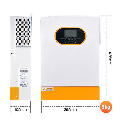 48V 5.5kw 6.2kw Hybrid Solar Inverter Single Phase MPPT Pure Sine Wave Off Grid Solar Inverters with Detachable Dust Cover